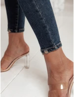 DENIMORI dámské džínové kalhoty s odřením modré FashionStreet UY2210