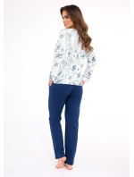 Pyžamo Cornette 682/445 Kristin long/r S-2XL dámské rozepínací