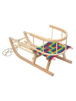 GREENBLUE DŘEVĚNÉ SÁŇKY, OPĚRADLO, LÁTKOVÉ SEDADLO, DO 100 KG GB154 GREENBLUE DŘEVĚNÉ SÁŇKY, OPĚRADLO, LÁTKOVÉ SEDADLO, DO 100 KG GB154