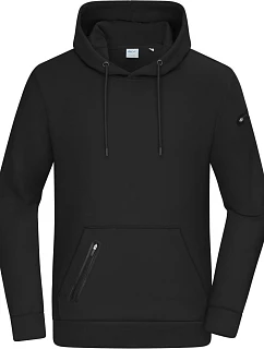 Daiber 8046 Pánská interlock mikina s kapucí 02.8046 black