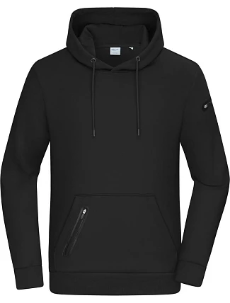 Daiber 8046 Pánská interlock mikina s kapucí 02.8046 black