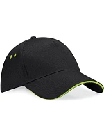 Beechfield B 15C 5 panelová sandwich kšiltovka 53.015C black/lime green Beechfield B 15C 5 panelová sandwich kšiltovka 53.015C black/lime green