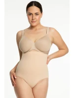 Julimex 441 bezešvé kalhotky s vysokým pasem barva:béžová