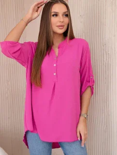 Halenka s prodlouženým zadním dílem fuchsie