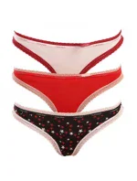 Dámské kalhotky 3pack QD3804E - W4Z - vícebarevná - Calvin Klein