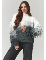 Svetr na zapínání  model 220770 Makadamia