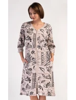 Dámské domácí šaty s tříčtvrtečním rukávem Elena