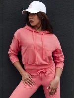 TRENDHOOD dámská korálová mikina s kapucí FashionStreet BY1309