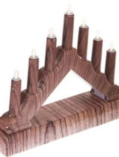 ADVENTNÍ KOSTEL 15.5x3.2x13.5CM 7 LED KLONY NA BATERIE dětské