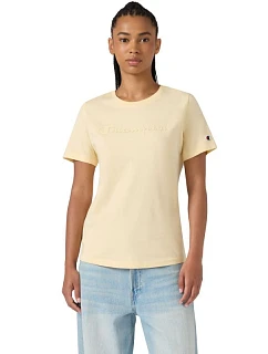 Koszulka damska Champion Short Sleeve żółta 119125 YS175