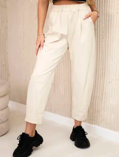 Kalhoty s kapsami Summer Punto světlé béžové