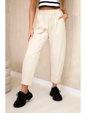 Kalhoty s kapsami Summer Punto světlé béžové
