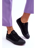 Dámské nízké Materiál tenisky Big Star KK274009 Černá