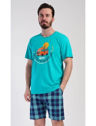 Pánské pyžamo šortky Adventure Pánské pyžamo šortky Adventure