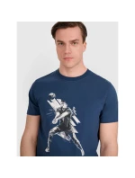 Pánské volejbalové tričko s potiskem 4F 4FRAW25TTSHM3237-46S pánské