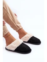 Dámské Pantofle s Kožíškem Černé Pinky Dámské Pantofle s Kožíškem Černé Pinky
