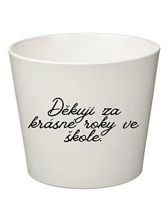 DĚKUJI ZA KRÁSNÉ ROKY VE ŠKOLE! - malý květináč 
