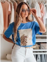 Dámské tričko CENTIA modrá FashionStreet RY2613