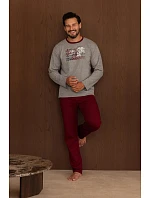 Pyžamo Regina 6008 dlouhé rukávy, velikosti M–3XL, Z26 Pyžamo Regina 6008 dlouhé rukávy, velikosti M–3XL, Z26
