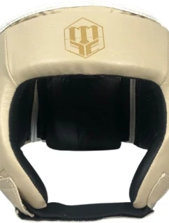 Boxerská přilba MASTERS KTOP-PU-MATT béžová