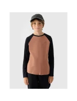 Chlapecký běžný hladký rukáv s dlouhým rukávem 4F Junior 4FJWAW24TLONM293-65S