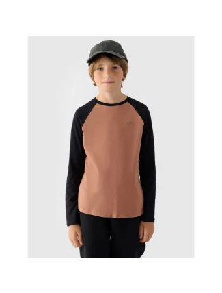 Chlapecký běžný hladký rukáv s dlouhým rukávem 4F Junior 4FJWAW24TLONM293-65S