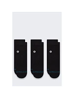 Ponožky Stance Icon Quarter, balení po 3 kusech – černé Ponožky Stance Icon Quarter, balení po 3 kusech – černé