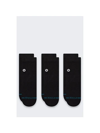 Ponožky Stance Icon Quarter, balení po 3 kusech – černé Ponožky Stance Icon Quarter, balení po 3 kusech – černé