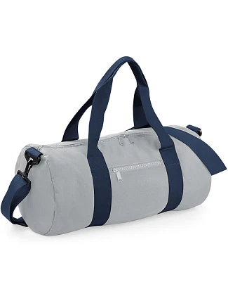 BagBase BG 140 Kulatá sportovní taška 52.0140 light grey/french navy BagBase BG 140 Kulatá sportovní taška 52.0140 light grey/french navy