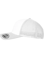 Flexfit 6606CF 6 panelová Trucker kšiltovka 55.06CF silver/white/silver