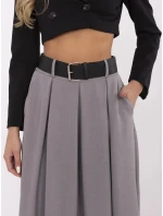 Dámská dlouhá sukně MI SD 88653.89 Šedá - FPrice Dámská dlouhá sukně MI SD 88653.89 Šedá - FPrice