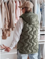 Dámská přechodná prošívaná vesta VESOLITA zelená FashionStreet TY4877