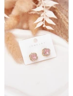 Náušnice s čirurami zlatooranžové