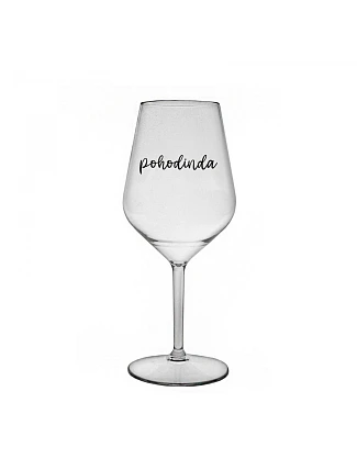 POHODINDA - čirá nerozbitná sklenice na víno 470 ml