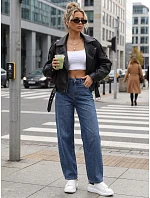 Dámské džíny s volným střihem „baggy fit“, modré, FashionStreet UY3096 Dámské džíny s volným střihem „baggy fit“, modré, FashionStreet UY3096