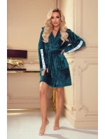 Krátký dámský župan De Lafense 626 Abigail, kapuce