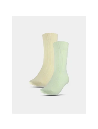 Dámské kotníkové ponožky (2-pack) 4F 4FWSS25USOCF375-93S dámské