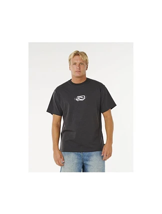 Pánské tričko RIP CURL Medina Inner Vision Spray Tee, černé Pánské tričko RIP CURL Medina Inner Vision Spray Tee, černé