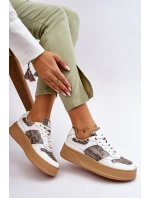 Dámská pohodlná sportovní obuv GOE LL2N4052 Bílo-béžová