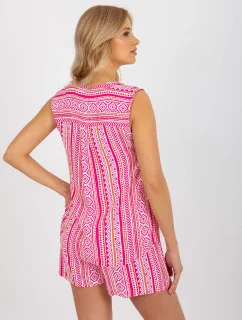 Halenka D73771R11115A bílá a růžová