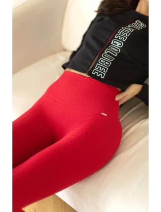 Dámské legíny Seamless Balance Ski Patrol červené - GoldBee Dámské legíny Seamless Balance Ski Patrol červené - GoldBee