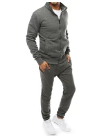 Pánská antracitová tepláková souprava FashionStreet AX0230
