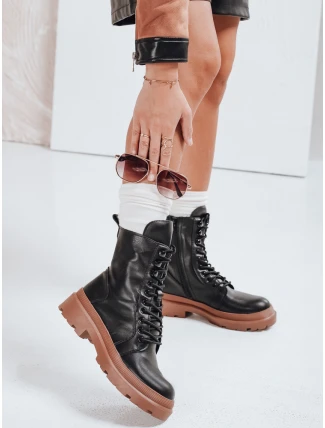 Dámské vázané boty HARDSTEP černé FashionStreet ZY0531