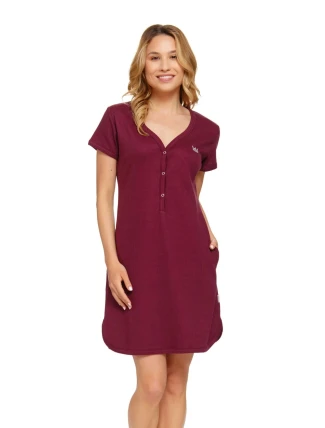 Dámská těhotenská košile 4115 wine - Doctornap Dámská těhotenská košile 4115 wine - Doctornap