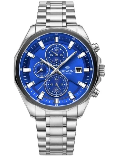 Pánské hodinky Giewont Chronograph Sapphire Silver Blue GW7290-B3