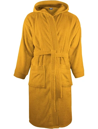 The One Towelling Bathrobe hooded Župan s kapucí 48.1021 gold yellow The One Towelling Bathrobe hooded Župan s kapucí 48.1021 gold yellow