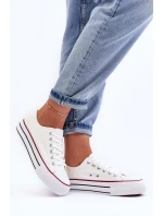 Nízké klasické tenisky na platformě Bílé Jazlyn