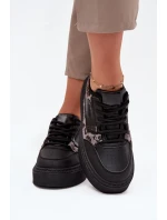 Dámské tenisky na platformě Big Star SS274358 leopardí černé