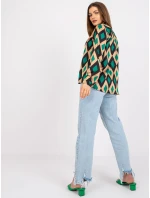 Halenka DHJ BZ 15256.53P černozelená Halenka DHJ BZ 15256.53P černozelená