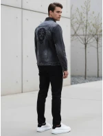 FashionStreet pánská šedá džínová bunda TX4369